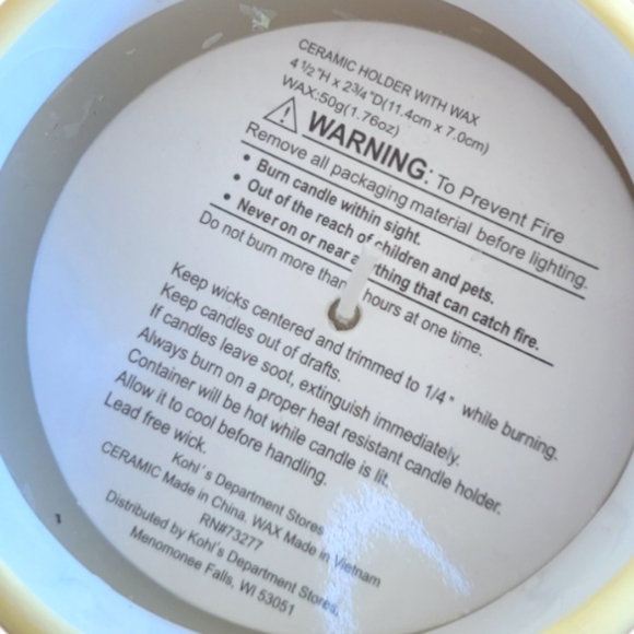 Vtg Blossoms & Blooms Ceramic Christmas Egg Shaped Candle Holder - Picture 8 of 8